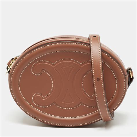 WOMEN'S LUXURY BROWN TRIOMPHE HANDBAG 